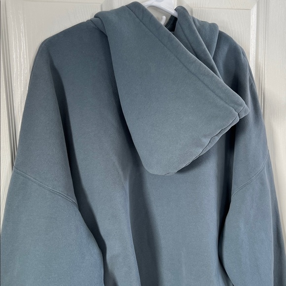 Comfrt Cloud Zip Up Hoodie Blue Willow Size S Unisex Heavyweight Sweater - Picture 7 of 10